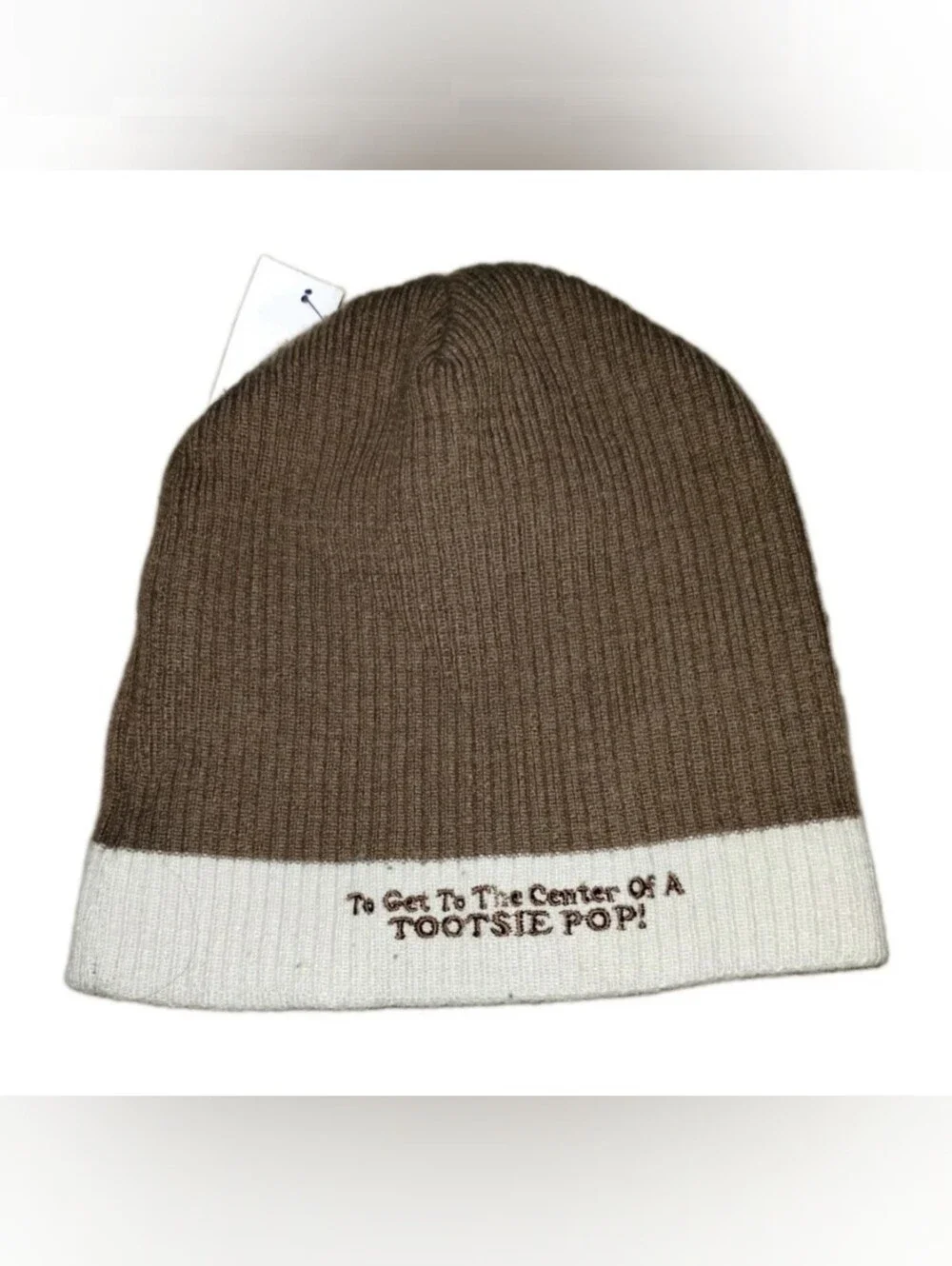 VTG H3 Sportgear Tootsie Roll Beanie Brown With White Trim ©2006